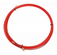 Протяжка кабельная (мини УЗК в бухте), стеклопруток, d=3.5мм,10м красная 47-1010