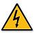 W08 Опасность поражения электрическим током (Пластик 200 Х 200)	